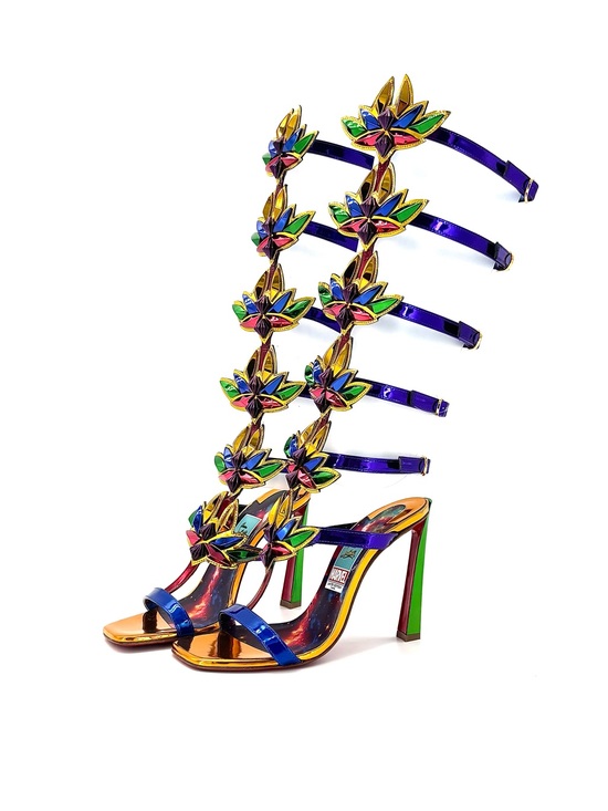 Christian Louboutin Shoes - Christian Louboutin Marvel Sea Warrior 100 Knee High Gladiator Sandals 35.5